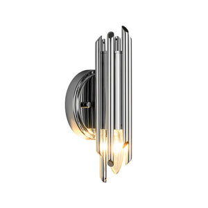 LightFixturesUSA - Modern Orchestral Style Trendy Cluster Tube Wall Sconce - Wall Sconce - Chrome - 