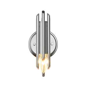 LightFixturesUSA - Modern Orchestral Style Trendy Cluster Tube Wall Sconce - Wall Sconce - Chrome - 