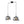 LightFixturesUSA-Modern Polished Gradual Smoked Glass Globe 2-Light Pendant-Pendant Light-Smoked Glass-