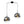 LightFixturesUSA-Modern Polished Gradual Smoked Glass Globe 2-Light Pendant-Pendant Light-Smoked Glass-