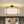 LightFixturesUSA - Modern Round White Fabric Drum Cage Semi Flush Mount - Ceiling Light - Black (Pre - Order) - 