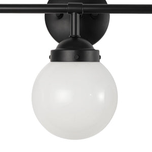 LightFixturesUSA - Modern Shine Opal Glass Globe Bathroom Vanity Wall Light - Wall Sconce - 3 - Lt - 