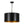 LightFixturesUSA-Moody 3-Light Black Gold Round Metal Drum Cage Pendant-Chandelier-30 in-