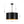 LightFixturesUSA-Moody 3-Light Black Gold Round Metal Drum Cage Pendant-Chandelier-30 in-
