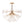 LightFixturesUSA - Morning Glory Glass Bloom Sunburst Semi Flush Chandelier - Ceiling Light - Brass - 