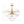 LightFixturesUSA - Morning Glory Glass Bloom Sunburst Semi Flush Chandelier - Ceiling Light - Brass - 