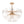 LightFixturesUSA - Morning Glory Glass Bloom Sunburst Semi Flush Chandelier - Ceiling Light - Brass - 