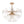 LightFixturesUSA - Morning Glory Glass Bloom Sunburst Semi Flush Chandelier - Ceiling Light - Brass - 