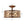 LightFixturesUSA - Moroccan Antique Crystal Drum Cage Semi Flush Mount - Ceiling Light - 13 in. - 