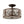 LightFixturesUSA - Moroccan Antique Crystal Drum Cage Semi Flush Mount - Ceiling Light - 13 in. - 