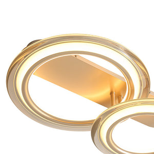 LightFixturesUSA-Nimbus 2-Light Halo Ring Dimmable LED Semi Flush Mount-Ceiling Light-26 in.-