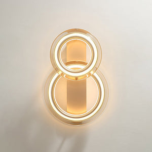 LightFixturesUSA-Nimbus 2-Light Halo Ring Dimmable LED Semi Flush Mount-Ceiling Light-26 in.-