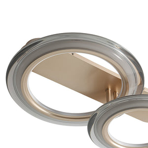 LightFixturesUSA-Nimbus 2-Light Halo Ring Dimmable LED Semi Flush Mount-Ceiling Light-26 in.-