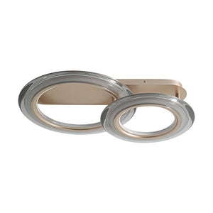 LightFixturesUSA-Nimbus 2-Light Halo Ring Dimmable LED Semi Flush Mount-Ceiling Light-26 in.-
