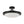 LightFixturesUSA - Nordic Black White Dimmable LED Round Semi Flush Mount - Ceiling Light - 15.7 in - 