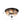 LightFixturesUSA - Oil Rubbed Bronze Fluted Glass Flush Mount Ceiling Light - Ceiling Light - Oil Rubbed Bronze - 