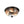 LightFixturesUSA - Oil Rubbed Bronze Fluted Glass Flush Mount Ceiling Light - Ceiling Light - Oil Rubbed Bronze - 