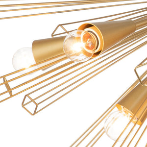 LightFixturesUSA - (OpenBox) 10 - Light Geometric Sputnik Sunburst Chandelier - Chandelier - Black - 