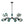 LightFixturesUSA - (OpenBox) 15 - Light Blue Glass Globe Bubble Sputnik Branch Chandelier - Chandelier - Black - 