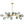 LightFixturesUSA - (OpenBox) 15 - Light Branch Blue Glass Globe Bubble Chandelier - Chandelier - Black - 15 - Lt