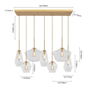 LightFixturesUSA - (OpenBox) 7 - light Cluster Kitchen Island Pendant Lighting - Chandelier - 