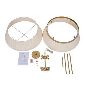 LightFixturesUSA - (OpenBox) Boho 2 - Tier Woven Thread Tapered Drum Pendant Light - Chandelier - Black - Large - 