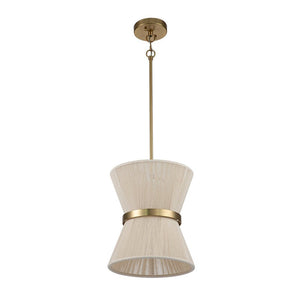 LightFixturesUSA - (OpenBox) Boho 2 - Tier Woven Thread Tapered Drum Pendant Light - Chandelier - Black - Large - 