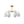LightFixturesUSA - (OpenBox) Brass 6 - Light Milky White Globe Round Chandelier - Chandelier - 6 - Lt - Brass