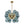 LightFixturesUSA - (OpenBox) Cluster Blue Glass Bubble Chandelier - Chandelier - 