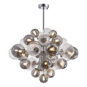 LightFixturesUSA - (OpenBox) Cluster Glass Globe Bubble Chandelier 23.6"/31.5" Wide Large Chandelier - Chandelier - 31.5 in - 