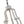 LightFixturesUSA - (OpenBox) Distressed White Shabby Chic Candle Style Chandelier - Chandelier - 