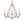 LightFixturesUSA - (OpenBox) Distressed White Shabby Chic Candle Style Chandelier - Chandelier - 
