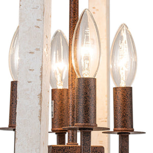 LightFixturesUSA - (OpenBox) Farmhouse Wood Cylinder Pendant Light - Chandelier - 