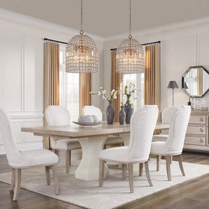 LightFixturesUSA - (OpenBox) French Antique Brass Crystal Cage Chandelier - Chandelier - M/3 - Lt - 