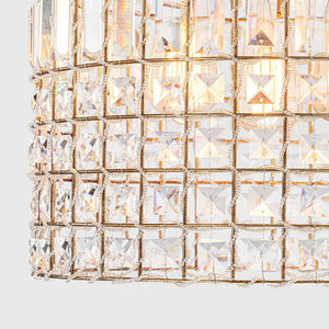 LightFixturesUSA - (OpenBox) French Antique Brass Crystal Cage Chandelier - Chandelier - S/1 - Lt - 