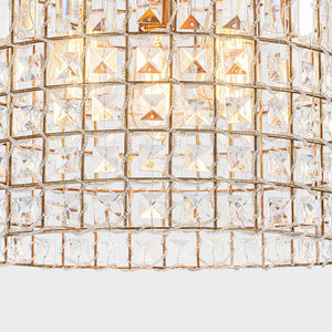 LightFixturesUSA - (OpenBox) French Antique Brass Crystal Cage Chandelier - Chandelier - S/1 - Lt - 