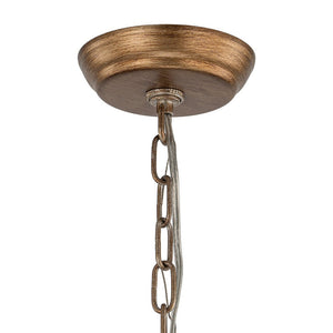 LightFixturesUSA - (OpenBox) French Antique Brass Crystal Cage Chandelier - Chandelier - S/1 - Lt - 