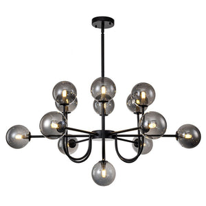 LightFixturesUSA - (OpenBox) Glam 13 - Light Sputnik Glass Globe Bubble Chandelier - Chandelier - Brass - 