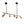 LightFixturesUSA - (OpenBox) Modern 4 - Light Linear Semi Flush Track Light - Chandelier - Black - 3 - Lt