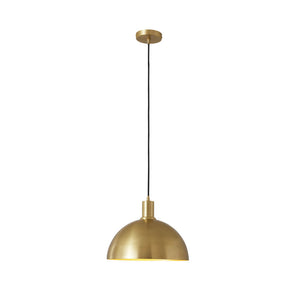 LightFixturesUSA - (OpenBox) Modern Brass Single Dome Pendant Light - Pendant Light - 