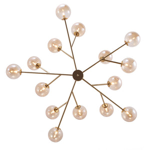 LightFixturesUSA - (OpenBox) Modern Sputnik Branching Bubble Chandelier - Chandelier - Brass - 