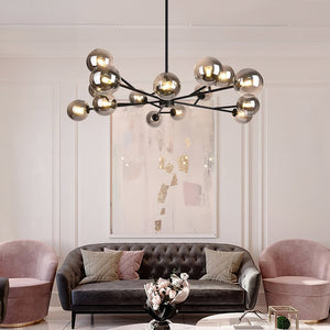 LightFixturesUSA - (OpenBox) Modern Sputnik Branching Bubble Chandelier - Chandelier - Brass - 