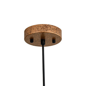 LightFixturesUSA - (OpenBox) Oversized Metal Dome Pendant Light - Chandelier - Distressed Gold - 23 in.