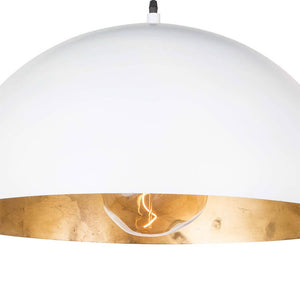 LightFixturesUSA - (OpenBox) Oversized Metal Dome Pendant Light - Chandelier - White - 23 in.