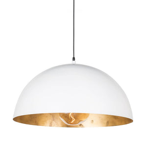 LightFixturesUSA - (OpenBox) Oversized Metal Dome Pendant Light - Chandelier - White - 23 in.