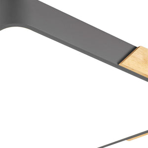 LightFixturesUSA - (OpenBox) Rectangle LED Flush Mount Light - Ceiling Light - Black - 