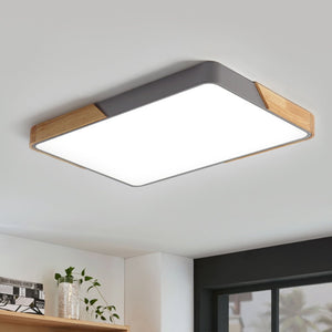 LightFixturesUSA - (OpenBox) Rectangle LED Flush Mount Light - Ceiling Light - Grey - 