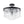 LightFixturesUSA - (OpenBox) Tiered Hammered Water Glass Round Semi Flush Mount - Ceiling Light - Black - 