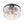 LightFixturesUSA - (OpenBox) Tiered Hammered Water Glass Round Semi Flush Mount - Ceiling Light - Black - 