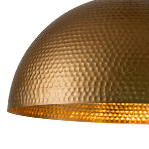 LightFixturesUSA - (OpenBox) Vintage Luxe Oversized Hammered Dome Pendant - Pendant Light - 23 in. - Dark Silver